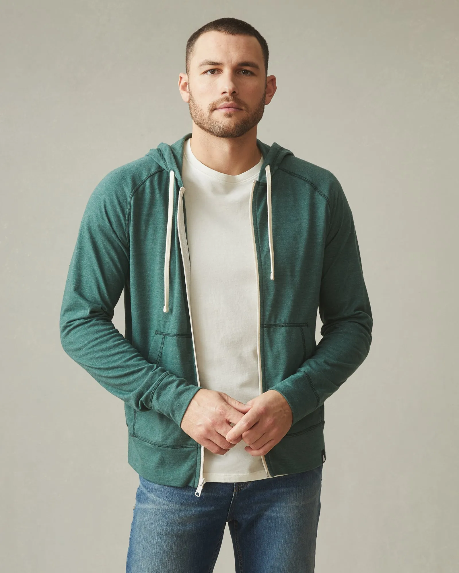 Lightweight Full Zip - Trekking Green