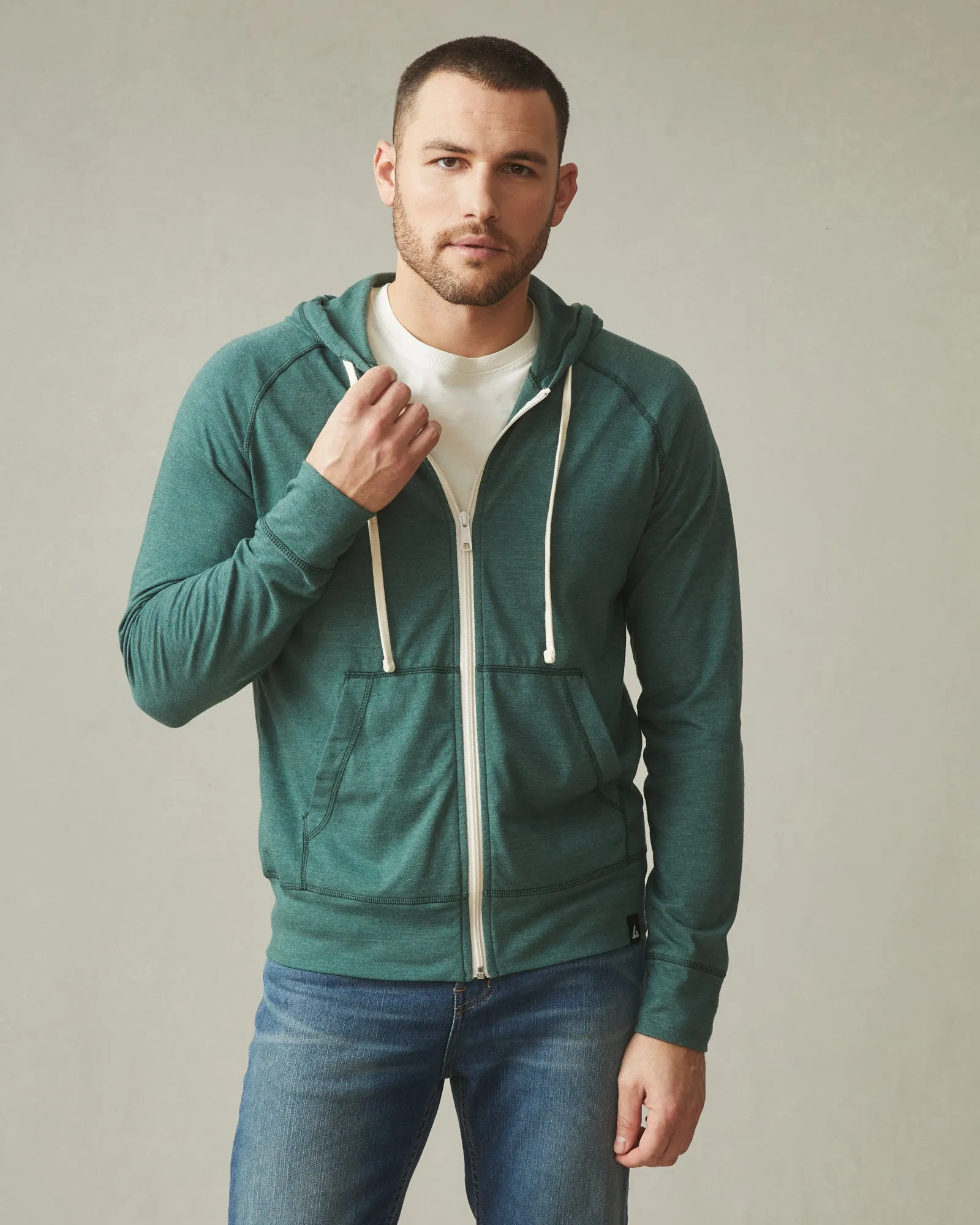 Lightweight Full Zip - Trekking Green