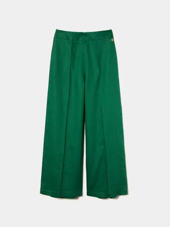 Linen palazzo pants