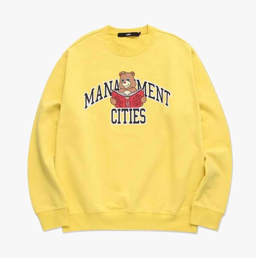 LMC  |Unisex Street Style Long Sleeves Cotton Logo Sweatshirts