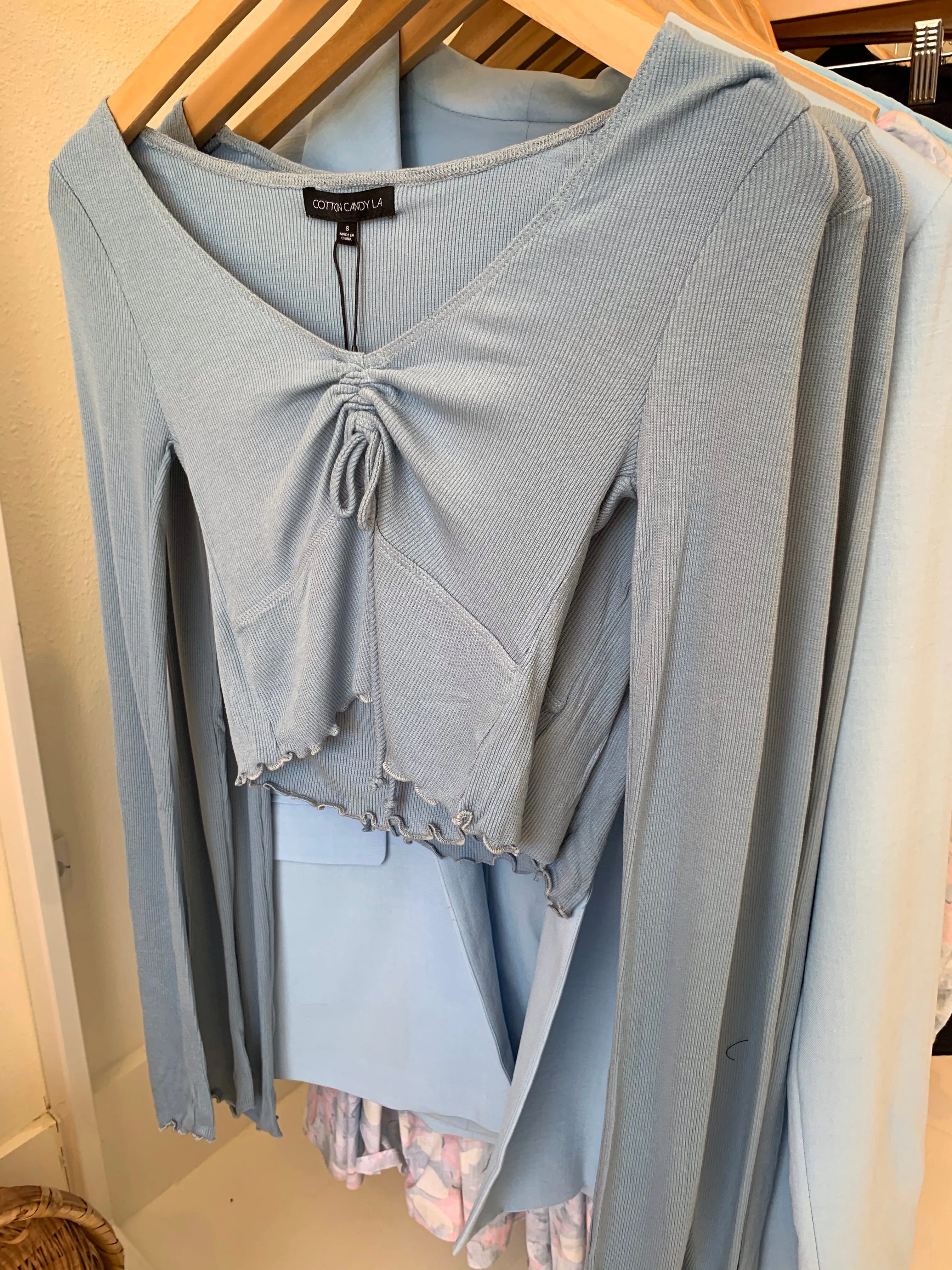 Long Sleeved Ruffle Top