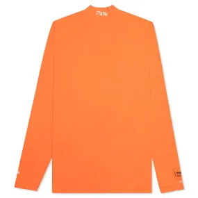 L/S Turtleneck CTNMB - Orange/White