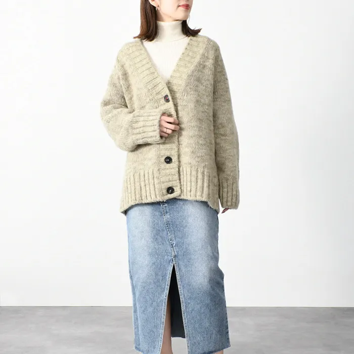 Maison Margiela  |Casual Style Wool Long Sleeves Plain Cotton Cardigans