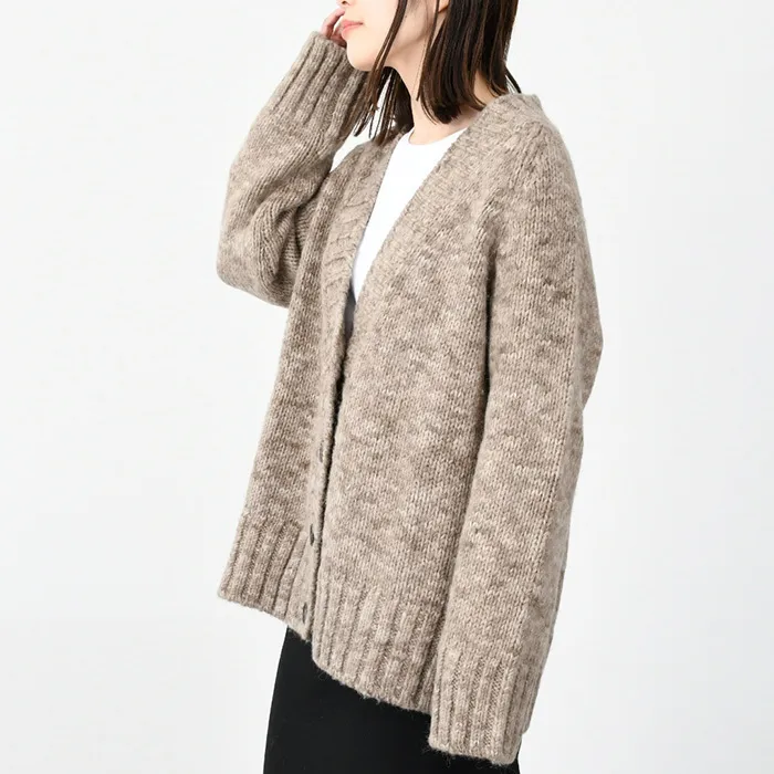 Maison Margiela  |Casual Style Wool Long Sleeves Plain Cotton Cardigans