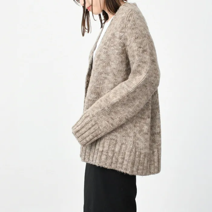 Maison Margiela  |Casual Style Wool Long Sleeves Plain Cotton Cardigans