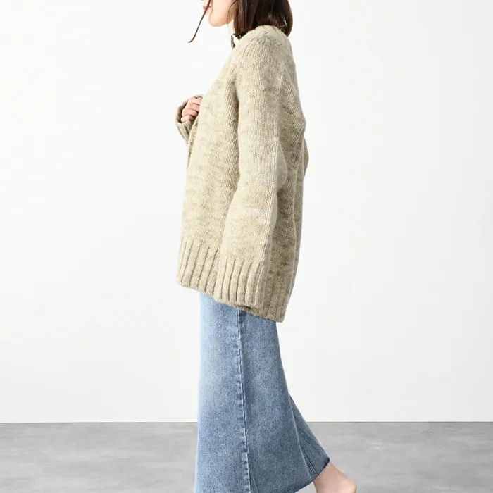 Maison Margiela  |Casual Style Wool Long Sleeves Plain Cotton Cardigans