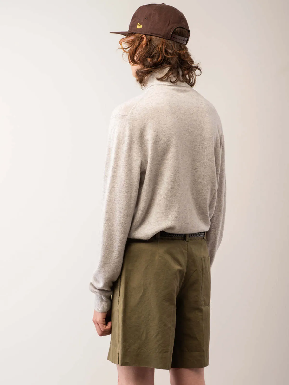 Men Turtleneck Sweater - Grey