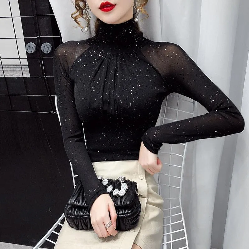 Mesh top with High neck