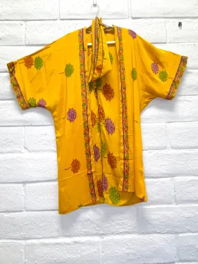 Midi Boho Kimono - Yellow Empress - One Size