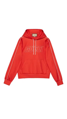 Neoprene Hooded Sweatshirt - Red