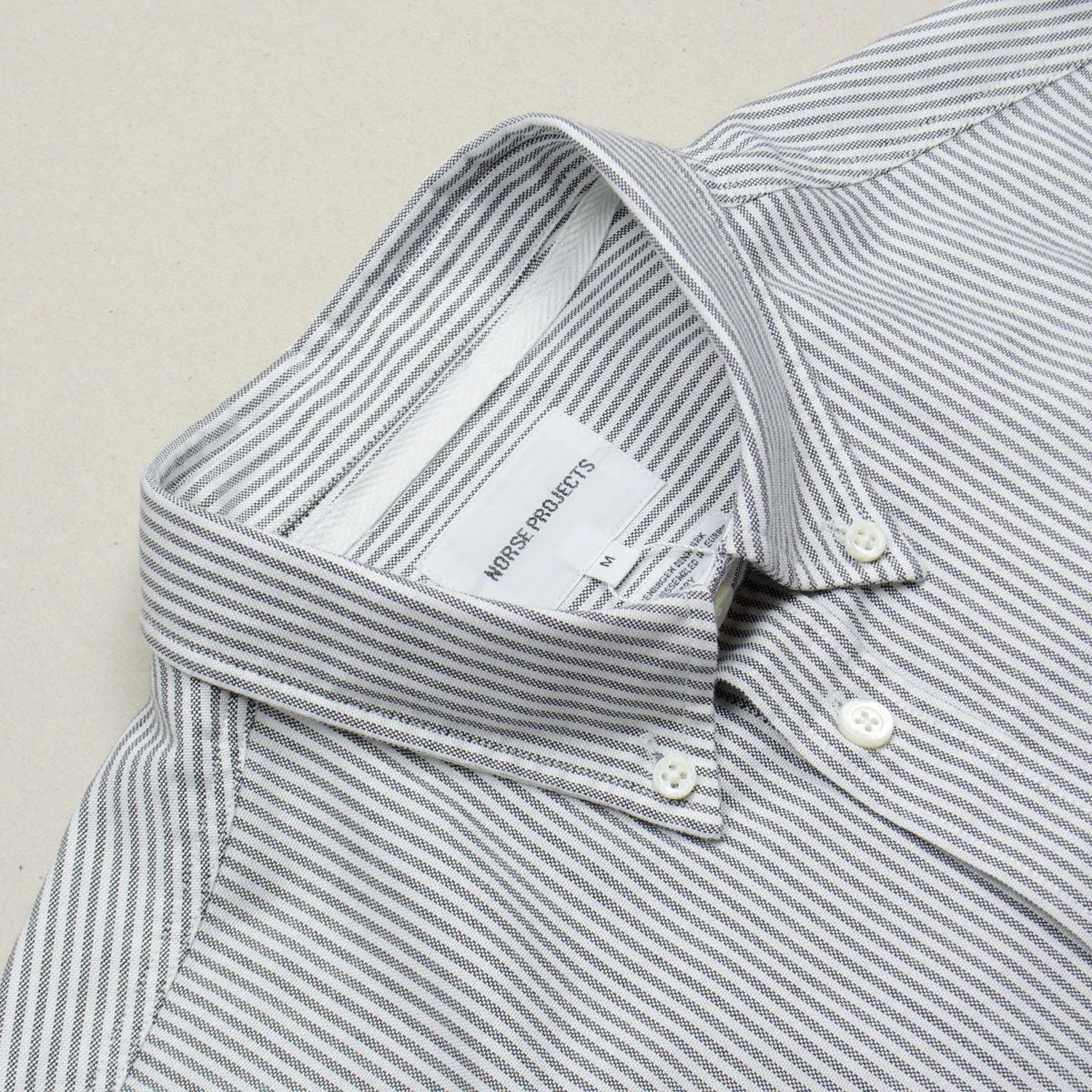 Norse Projects - Anton Oxford Shirt - Magnet Grey Stripe