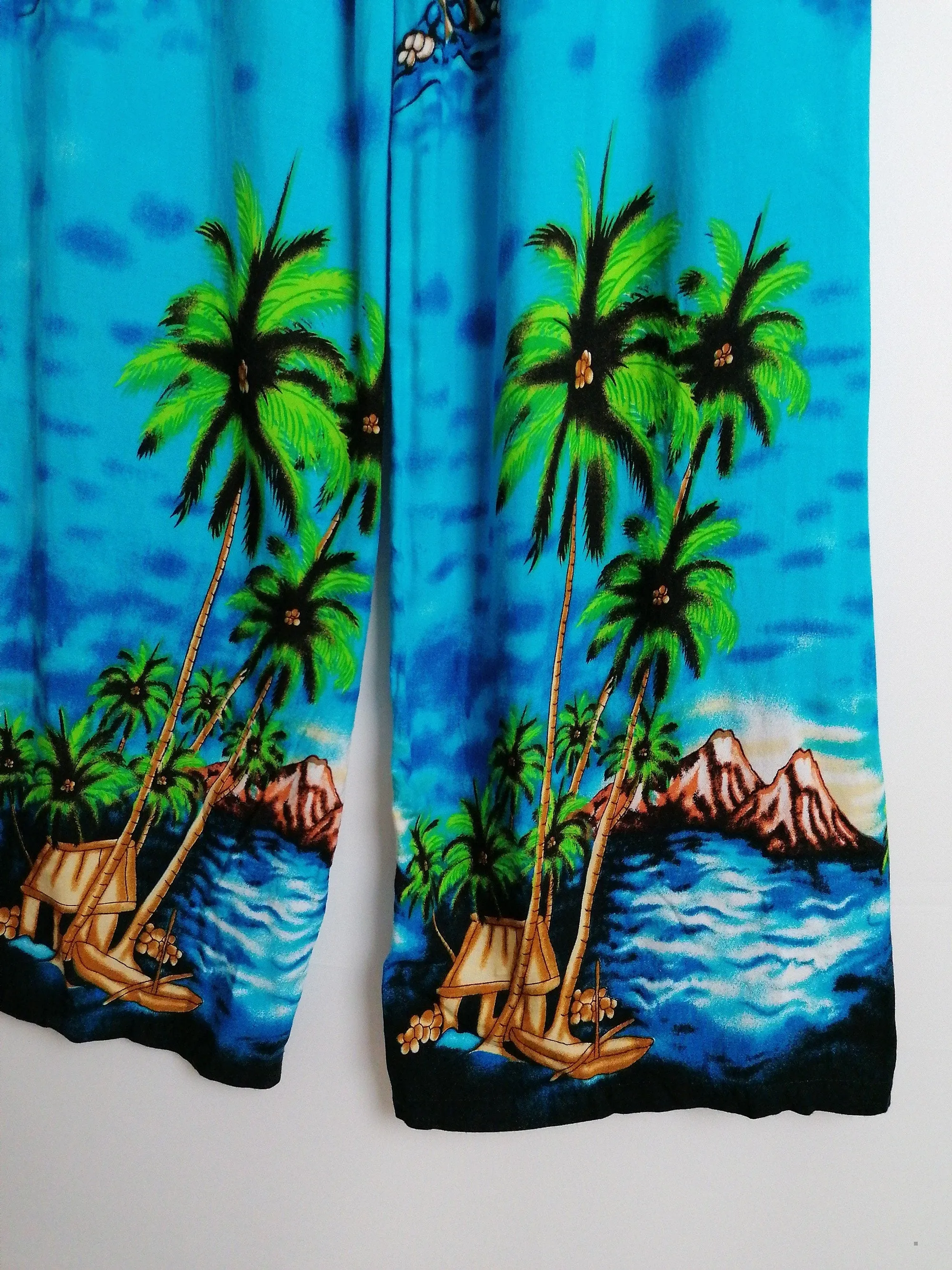 Palazzo Beach Pants Tropical Print - size XS-S