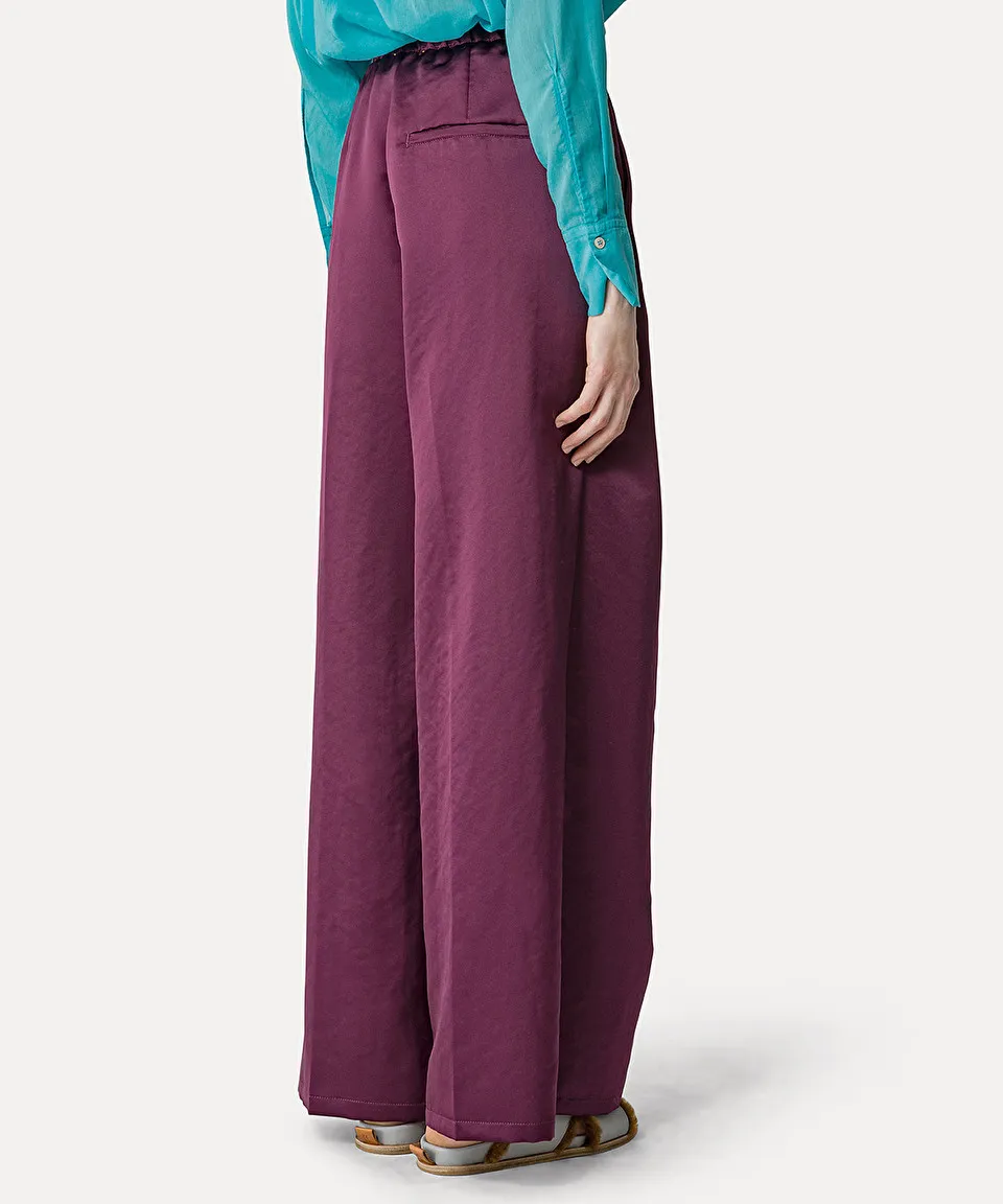 palazzo pants in contemporary duchesse