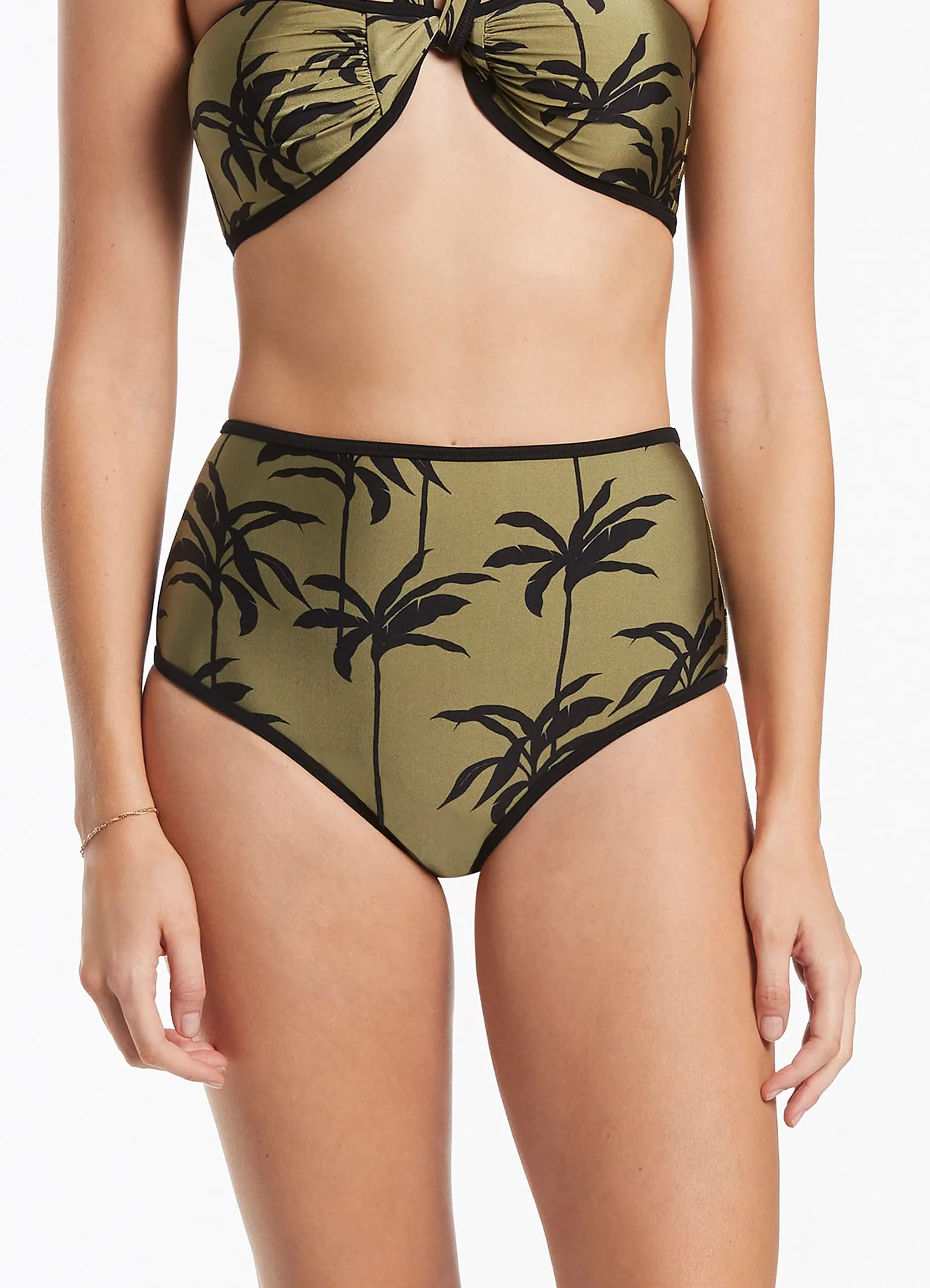 Palme High Waist Pant - Olive