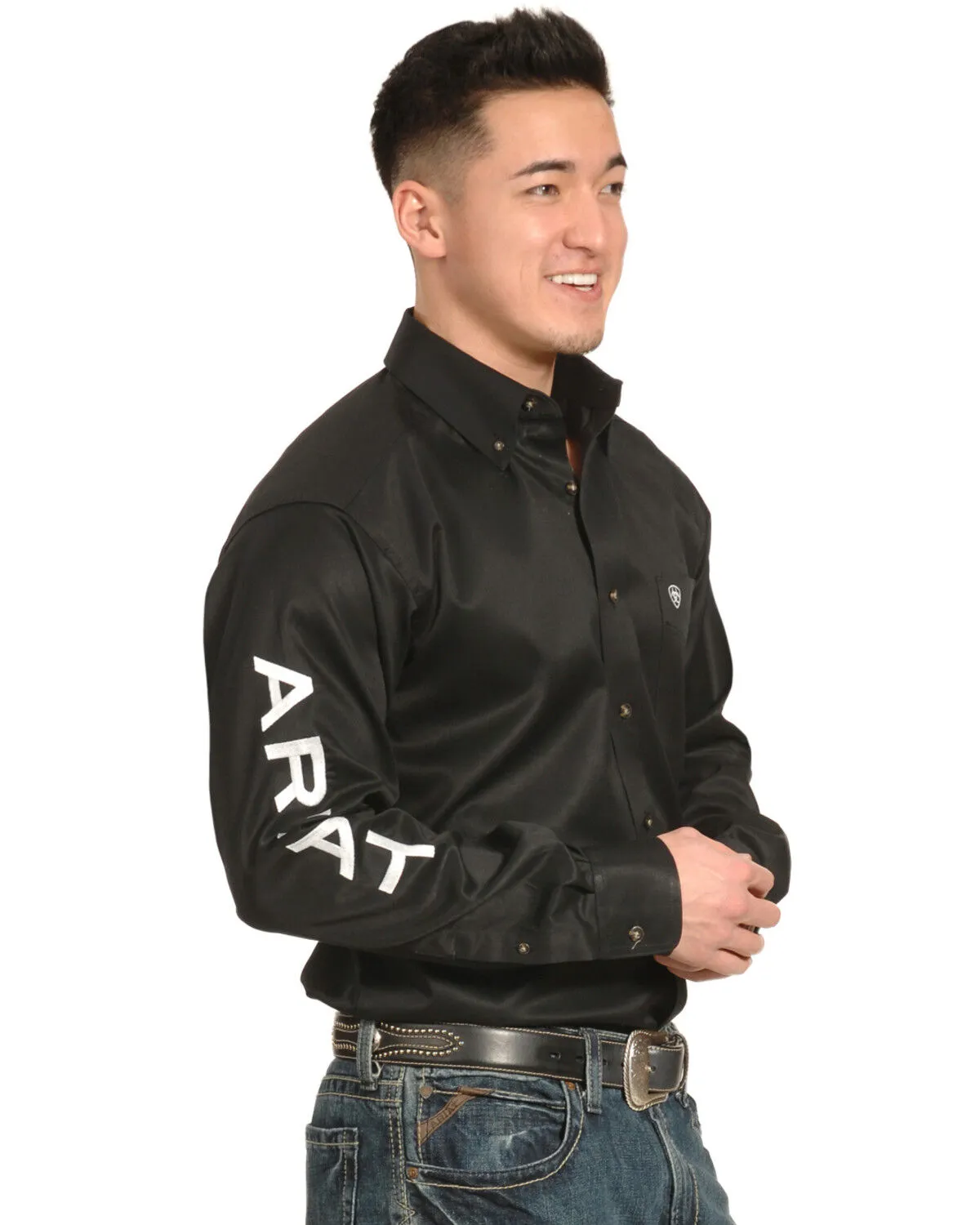 Product Name:  Ariat Men's Long Sleeve Logo Long Sleeve Western Shirt