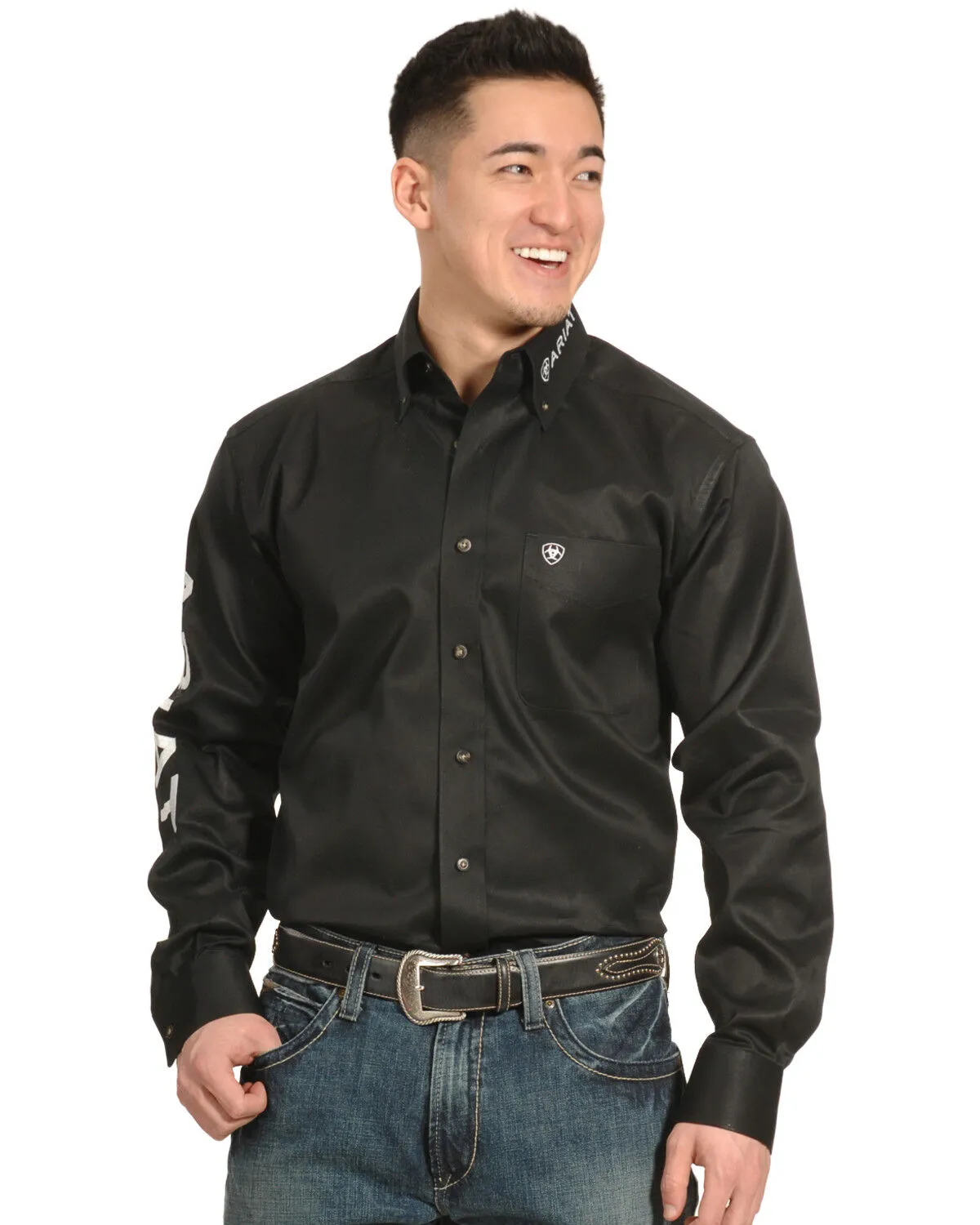 Product Name:  Ariat Men's Long Sleeve Logo Long Sleeve Western Shirt