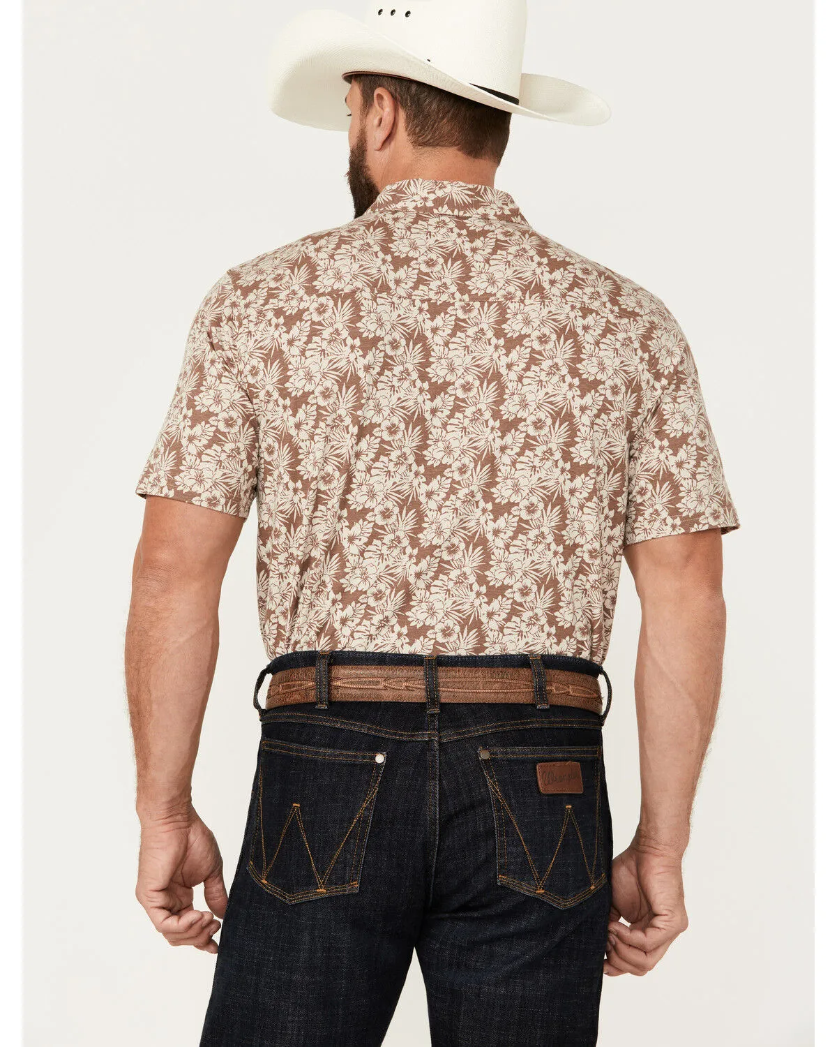 Product Name:  Ariat Men's Retro Floral Print Short Sleeve Button-Down Stretch Western Shirt