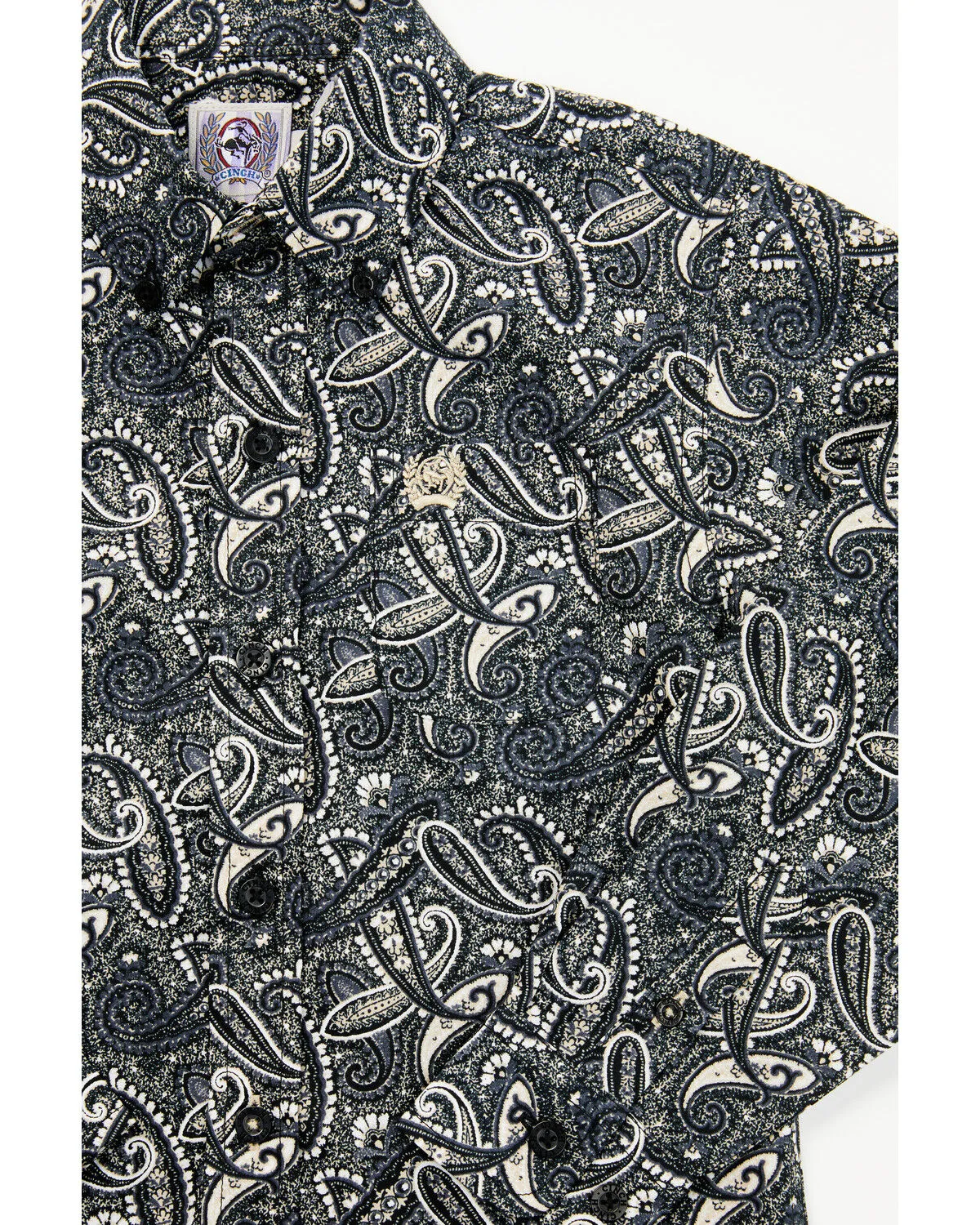 Product Name:  Cinch Toddler Boys' Paisley Print Long Sleeve Button-Down Western Shirt