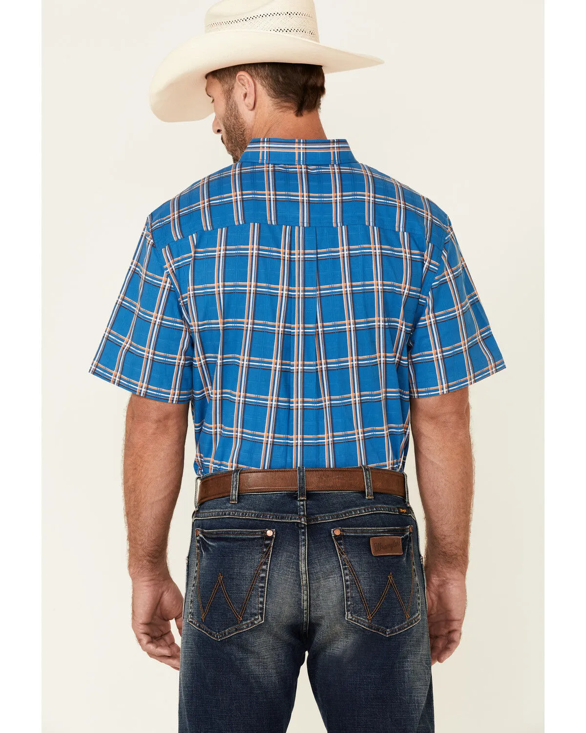 Product Name:  Cody James Core Men's Volt Plaid Print Short Sleeve Button Down Western Shirt