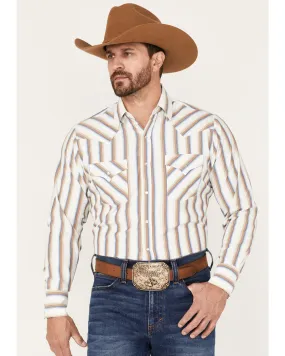 Product Name:  Ely Walker Men's Striped Long Sleeve Pearl Snap Western Shirt