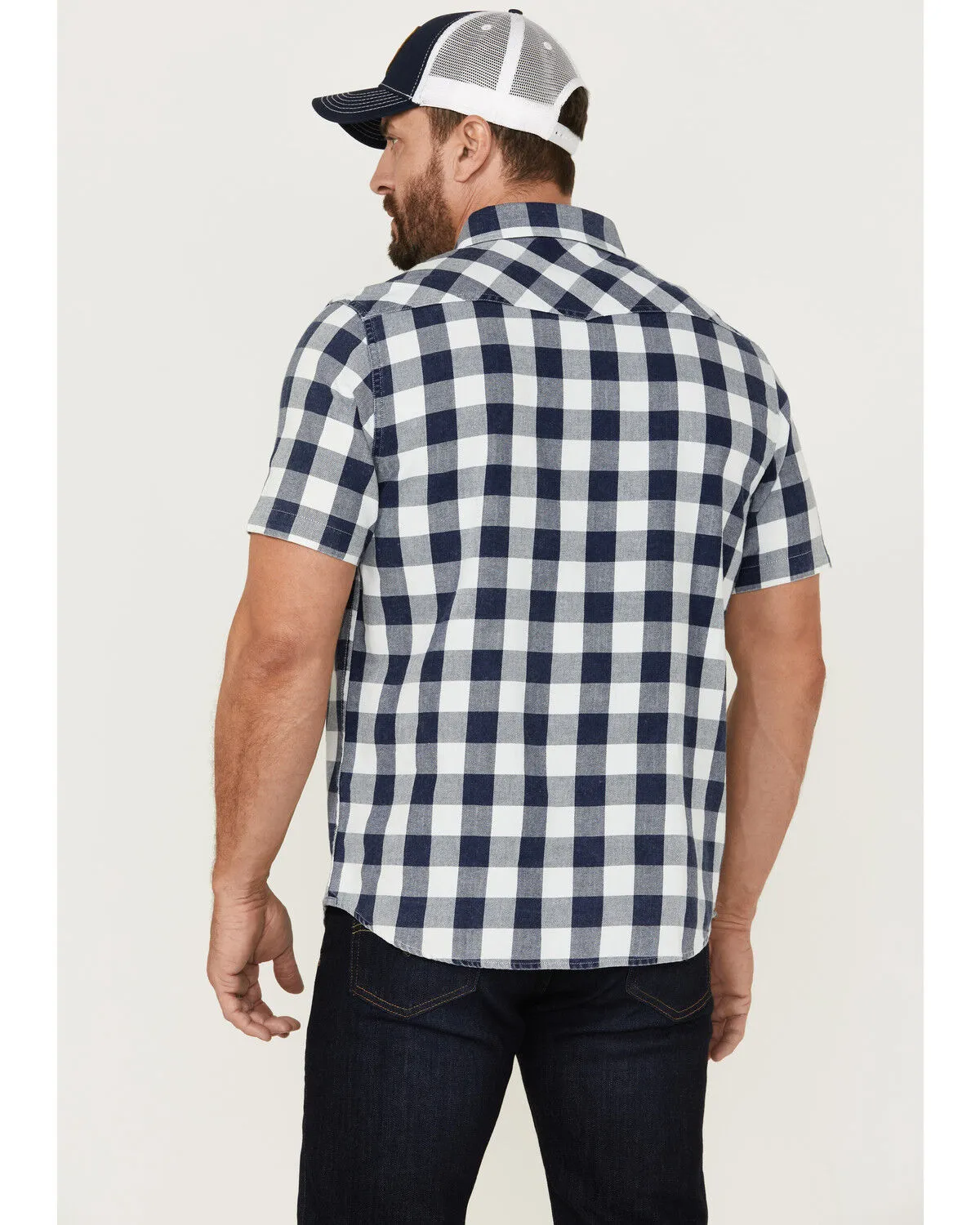 Product Name:  Flag & Anthem Men's McLennan Vintage Plaid Short Sleeve Snap Western Shirt