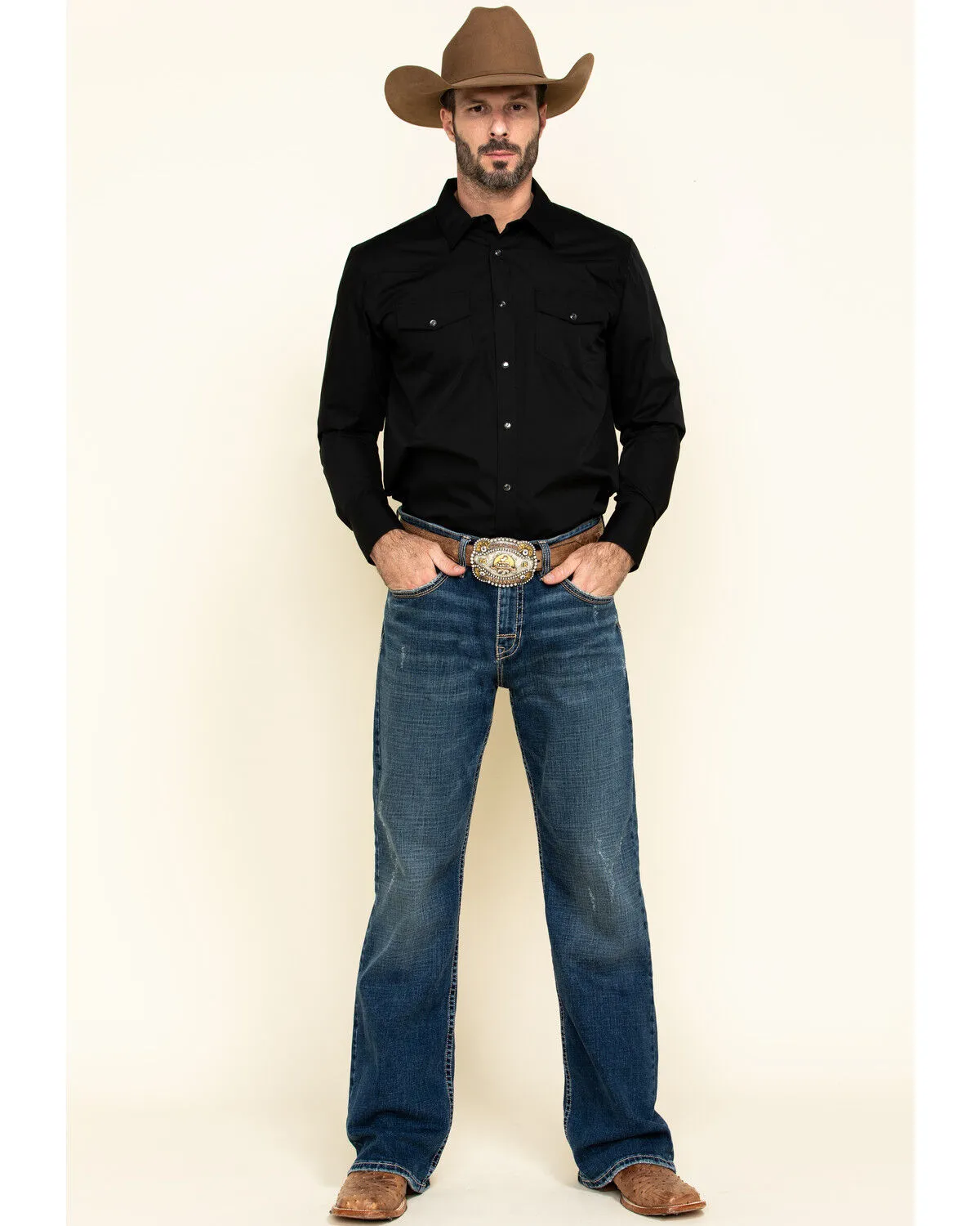 Product Name:  Gibson Men's Long Sleeve Snap Western Shirt - Big