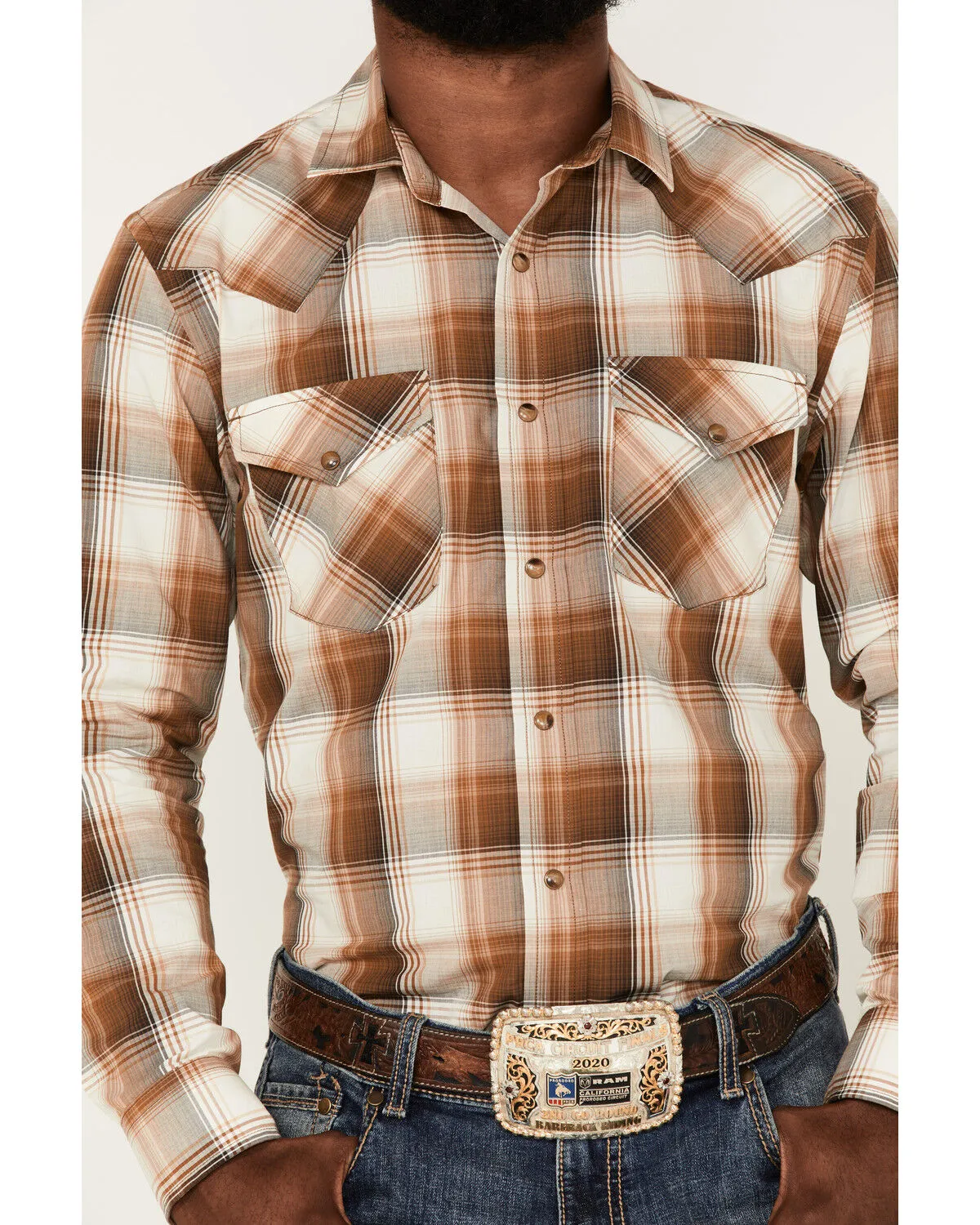 Product Name:  Pendleton Men's Frontier Large Plaid Snap Western Shirt