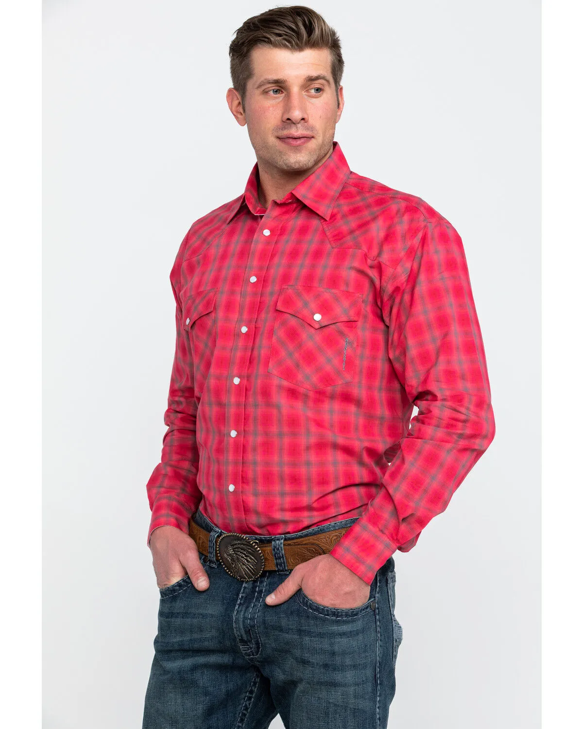 Product Name:  Resistol Men's Connemara Med Plaid Long Sleeve Western Shirt