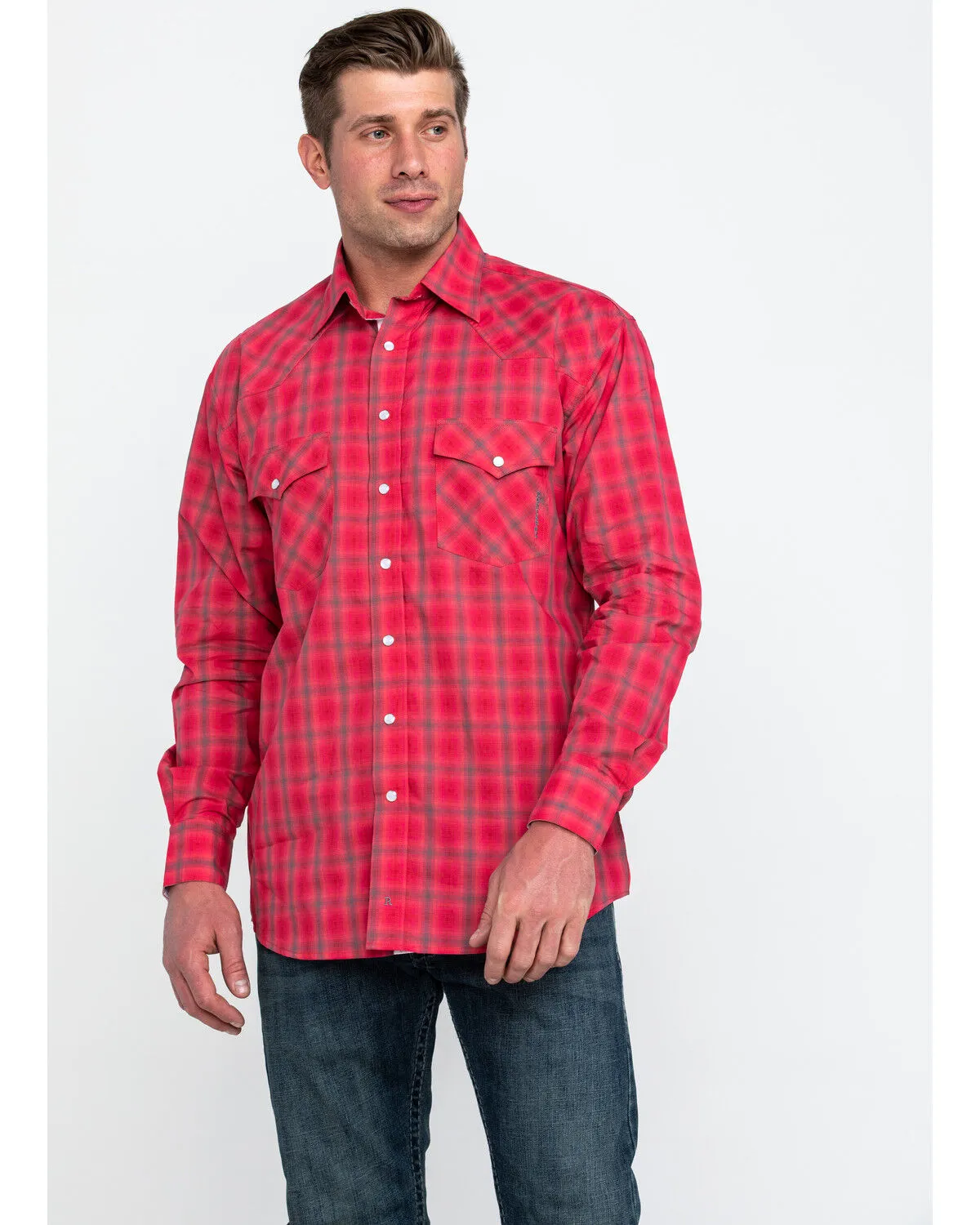 Product Name:  Resistol Men's Connemara Med Plaid Long Sleeve Western Shirt