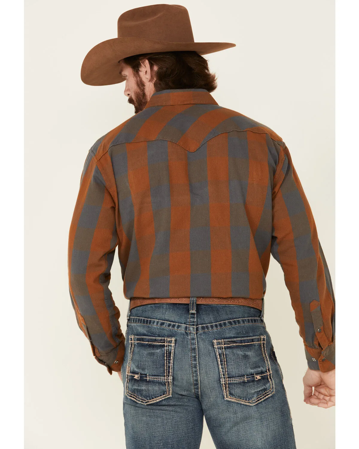 Product Name:  Resistol Men's Red Evans Large Plaid Long Sleeve Western Shirt