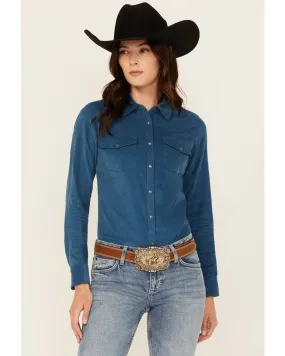 Product Name:  Shyanne Ranch Women's Wale Corduroy Long Sleeve Snap Western Shirt