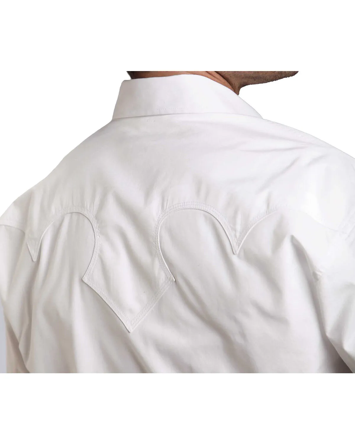 Product Name:  Stetson Men's White Solid Long Sleeve Western Shirt