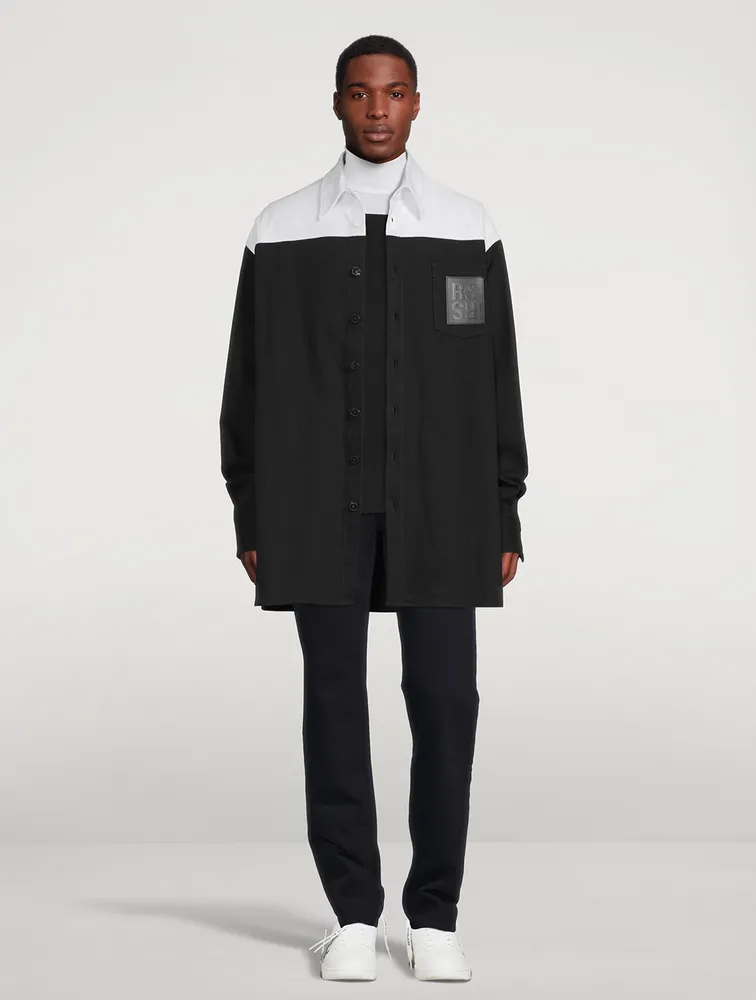 RAF SIMONS Colourblock Turtleneck Sweater