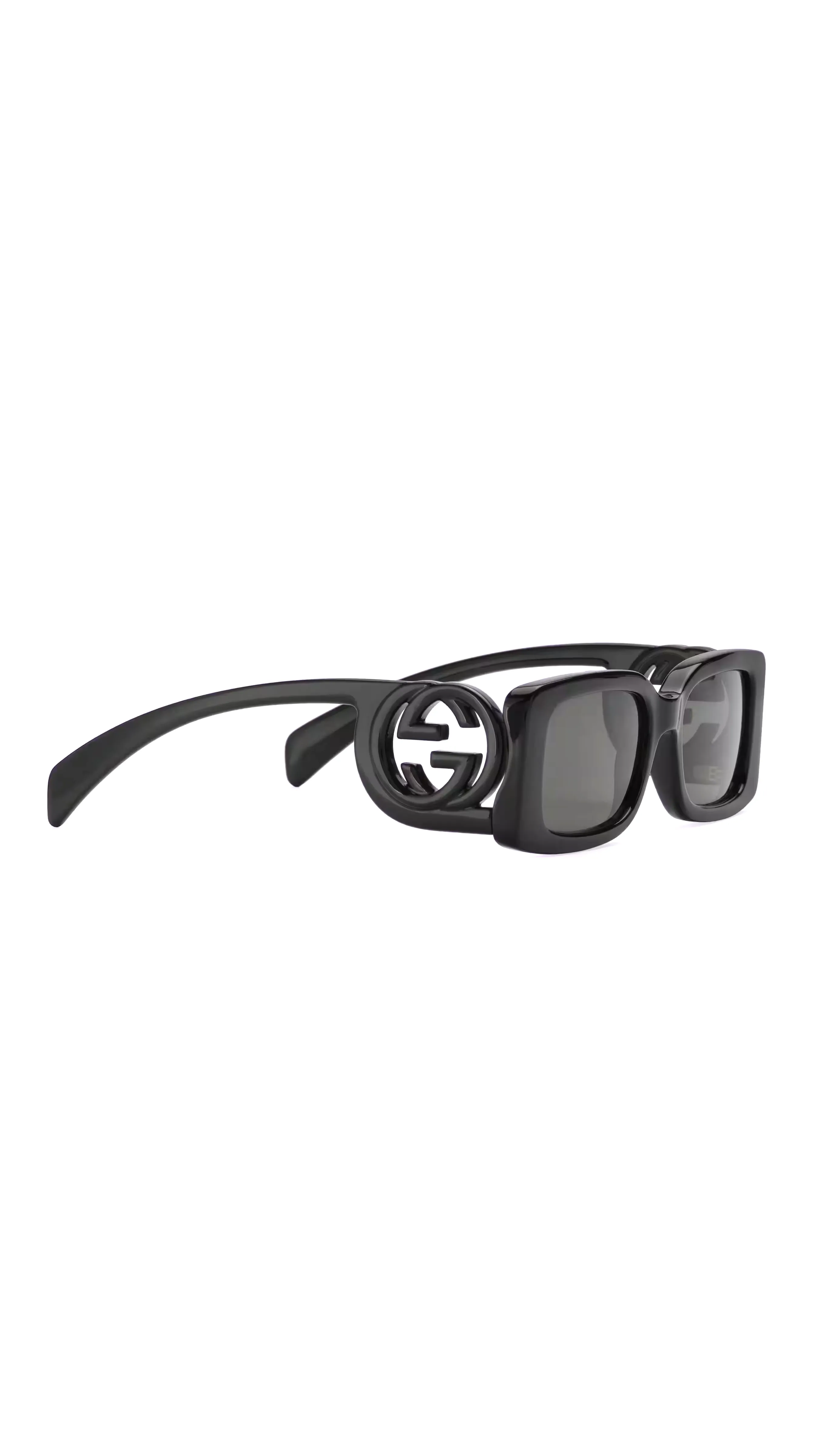 Rectangular-frame Sunglasses - Black