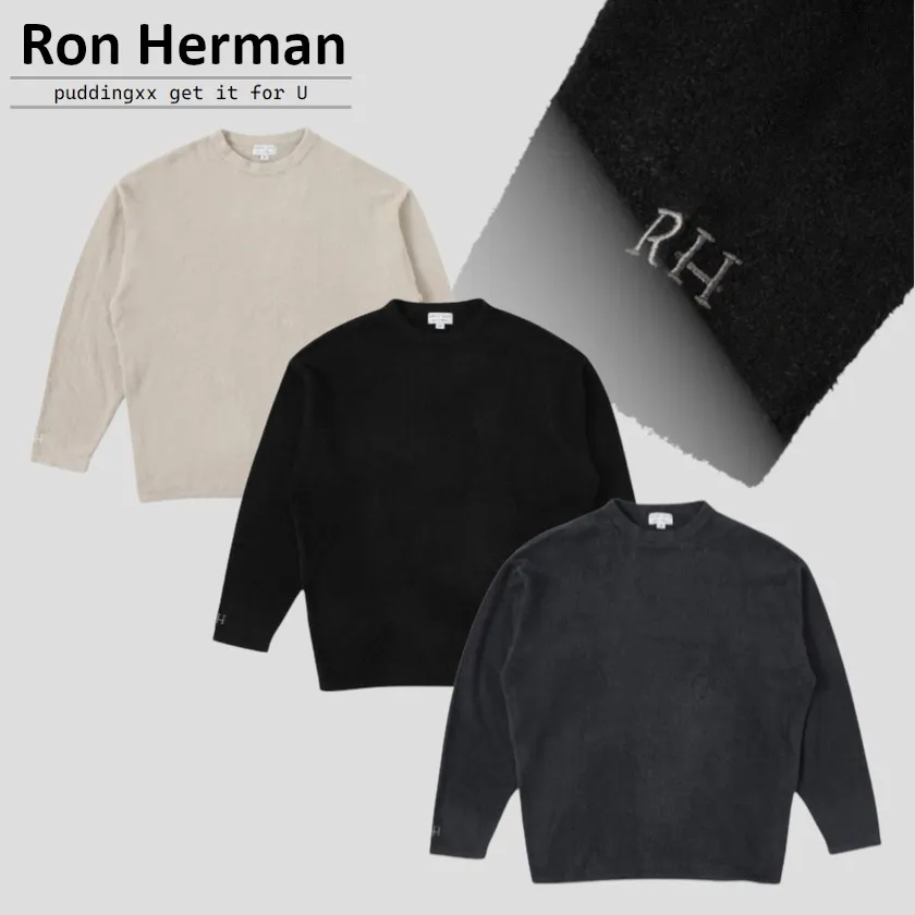 Ron Herman  |Crew Neck Pullovers Unisex Nylon Blended Fabrics