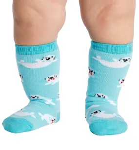 SOCK it to me Toddler Knee High Socks - Baby Seals