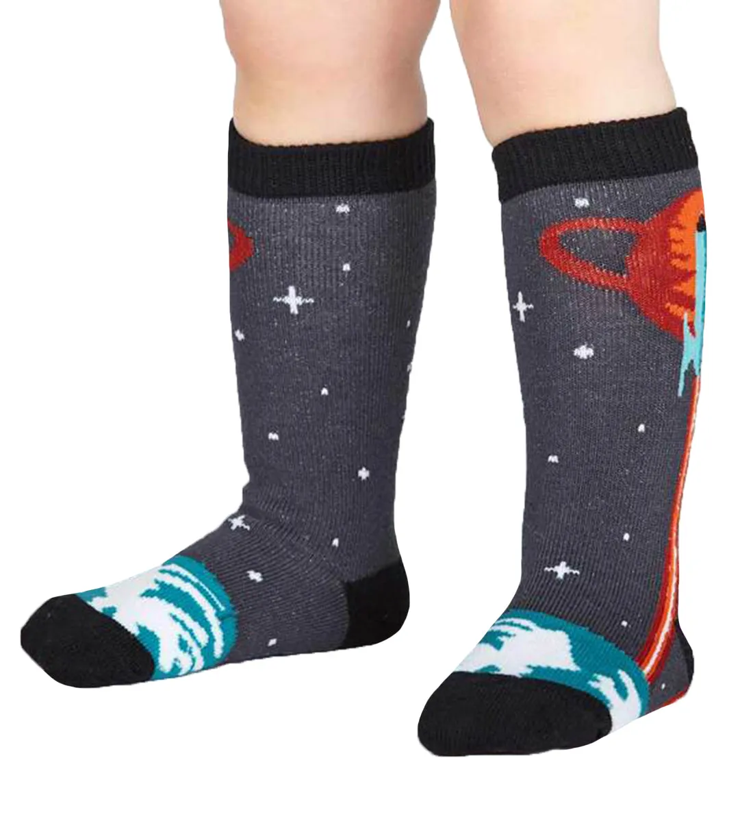 SOCK it to me Toddler Knee High Socks - Launch from Earth