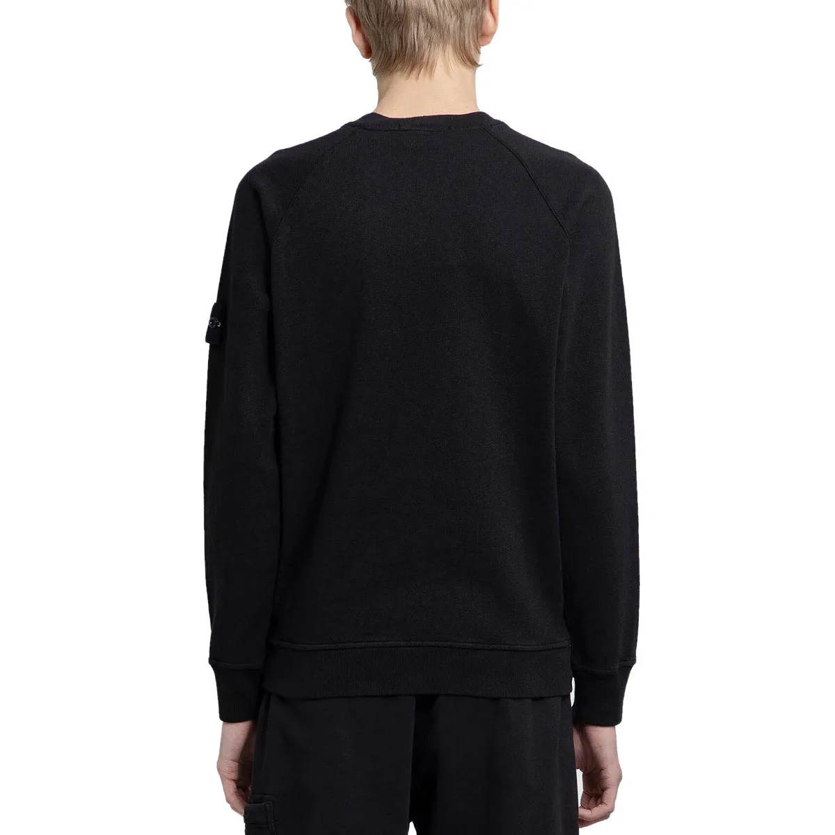 STONE ISLAND  |Crew Neck Long Sleeves Cotton Logo Sweatshirts