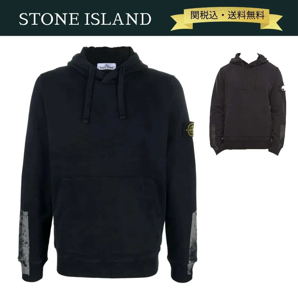 STONE ISLAND  |Long Sleeves Plain Cotton Sweatshirts