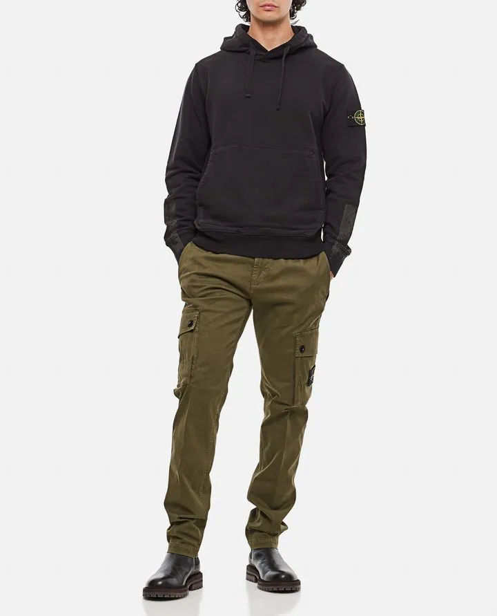 STONE ISLAND  |Long Sleeves Plain Cotton Sweatshirts