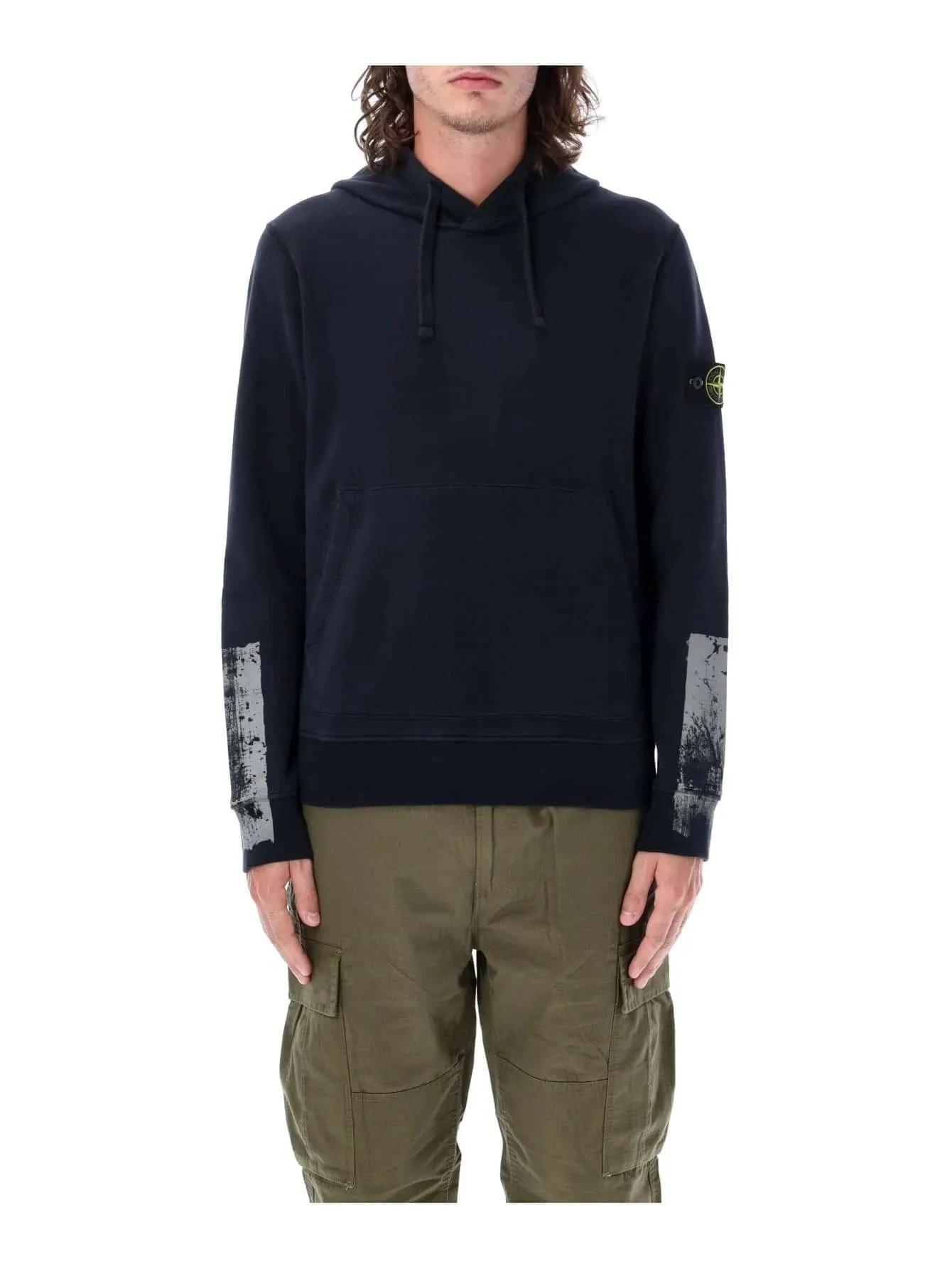 STONE ISLAND  |Long Sleeves Plain Cotton Sweatshirts