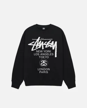 STUSSY  |Street Style Long Sleeves Logo Skater Style Sweatshirts