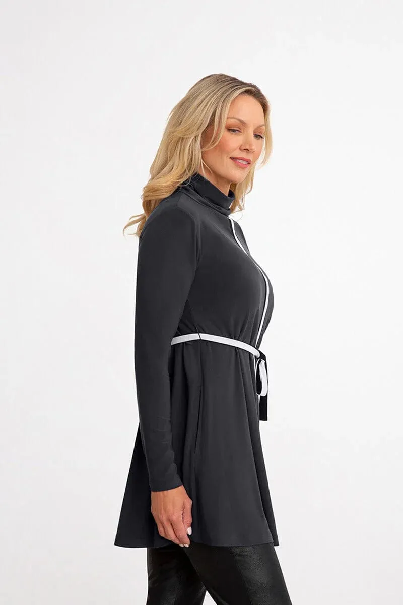 Sympli Underline Turtleneck Trapeze Top - 23188-3