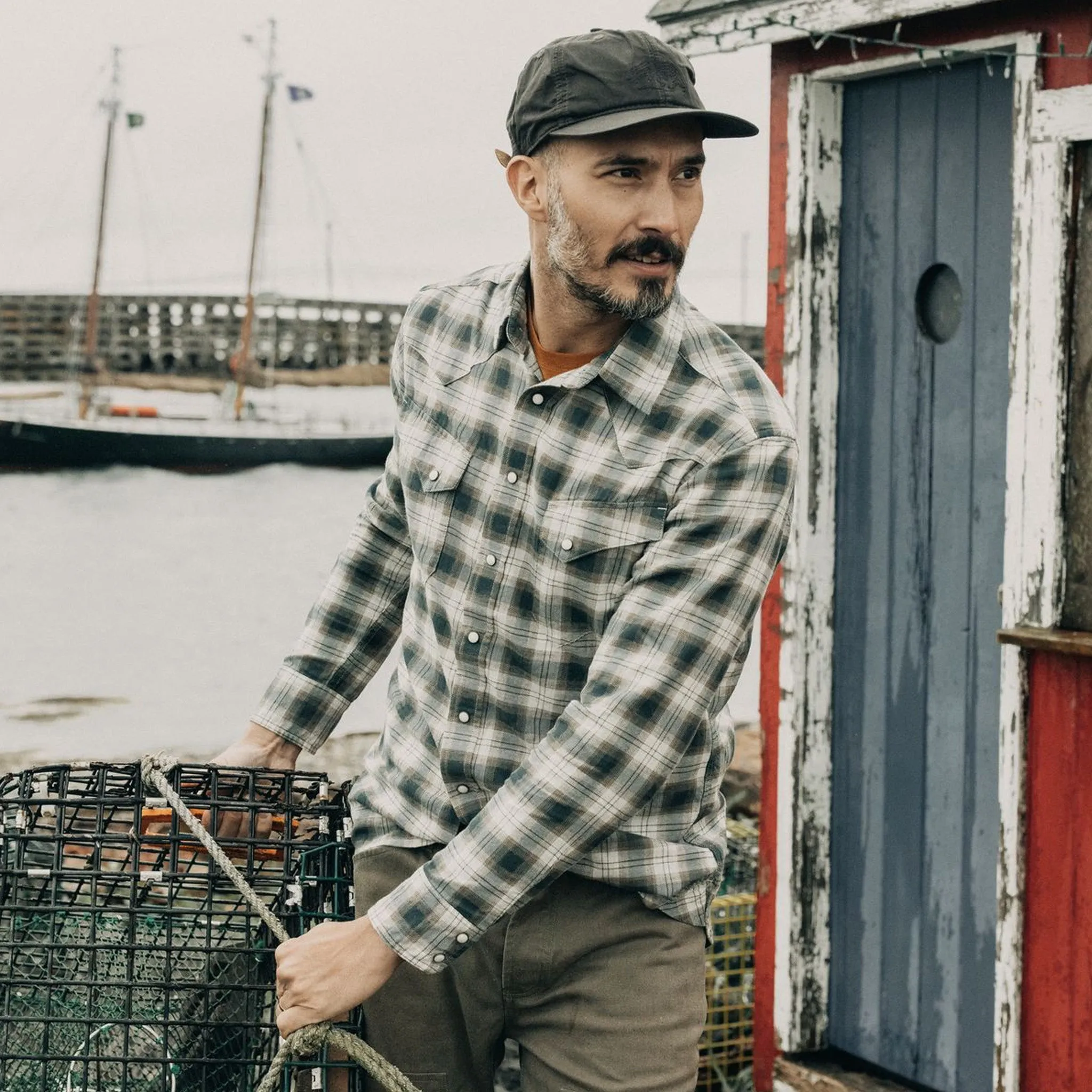 The Western Shirt in Wetland Plaid