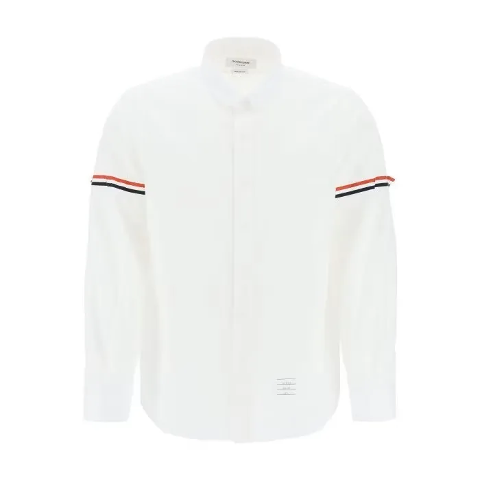 THOM BROWNE  |Long Sleeves Cotton Designers Shirts