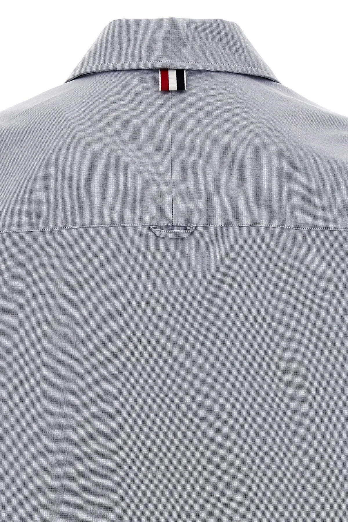 THOM BROWNE  |Long Sleeves Cotton Front Button Designers Shirts