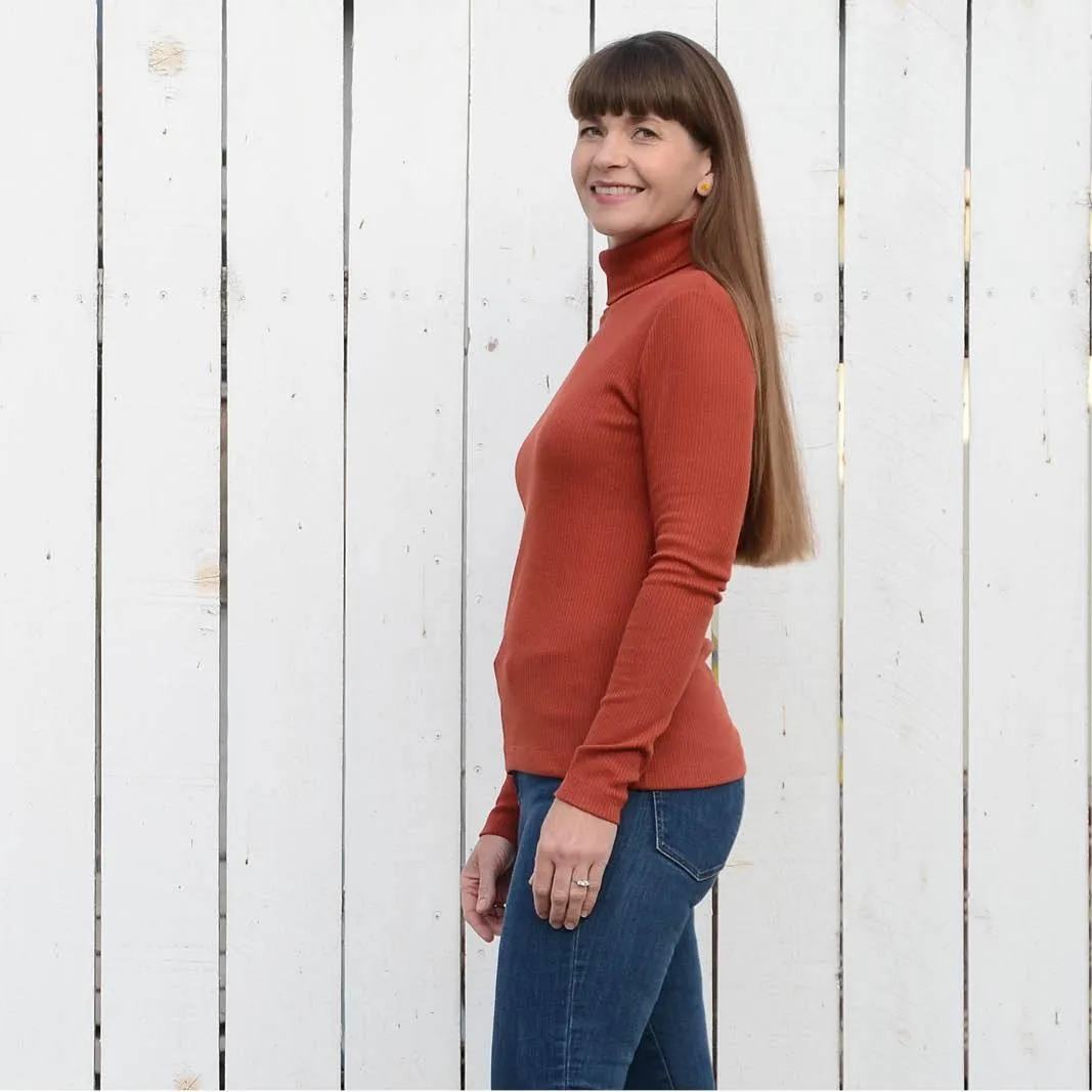 Trudy Turtleneck T-shirt Sewing Pattern