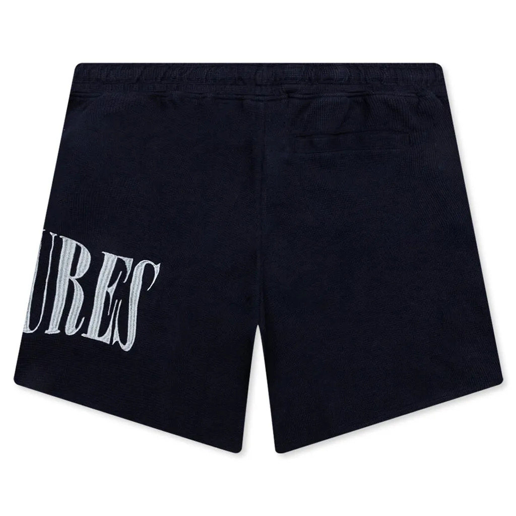 Twitch Waffle Knit Short - Navy