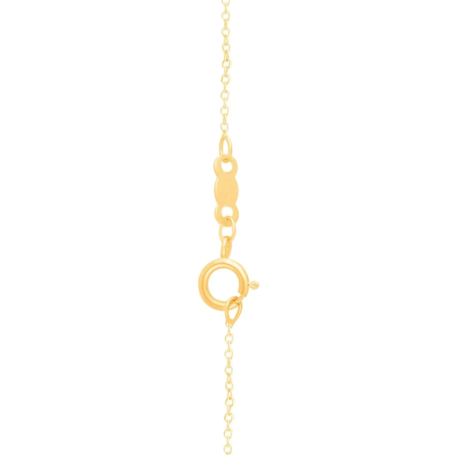 Two Tone Gold Yellow & White Diamond Eternal Pendant