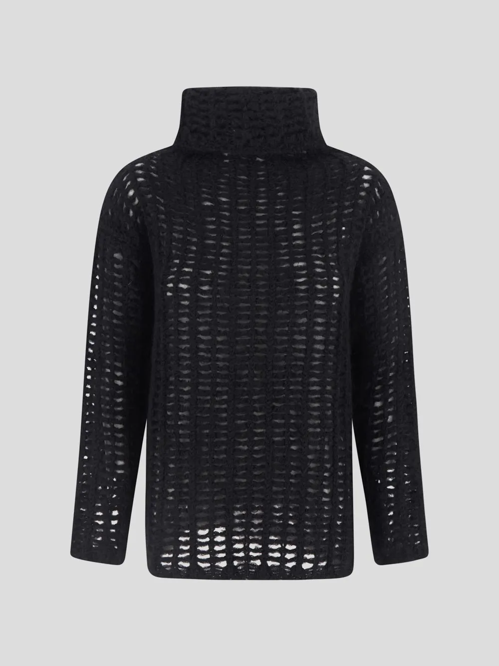 Uma Wang Open-Knit Turtleneck Jumper